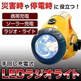 ミヤネ屋で紹介された充電式ソーラーラジオライト ソーラー＆手回し充電可能 ダイナモラジオLEDライト 完全日本仕様