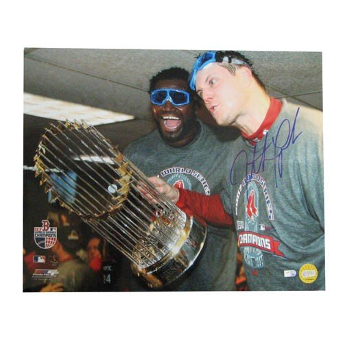 Jonathon Papelbon Autographed/Hand Signed Boston Red Sox 16x20 Photo. MLB Authenticated.