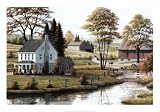 Autumn Grazing Art Poster Print by Bill Saunders, 40x28