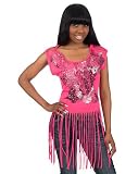 Apple Bottoms Fringed Cropped Tank