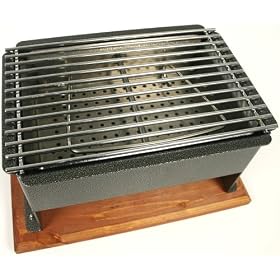 Paderno World Cuisine 8 5 8 Inch X 14 1 4 Inch Table Side Barbecue with Wood Base by Paderno World Cuisine