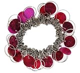 Stretchy Sea Shell Bangle Loop Bracelet - Purple