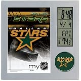 DALLAS STARS LCD DESK CLOCK ALARM PHOTO FRAME