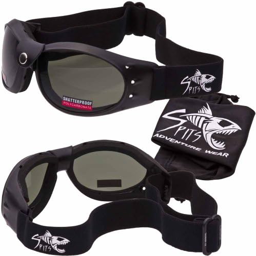 Eliminator ELITE - Motorcycle Goggles - NEW Upgraded Neoprene Foam - Leather Accent Buckle