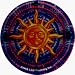 Sun on Fractal Background - Sticker / Decal - VERY LIMITED QUANTITY! DISCONTINUED!