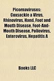 Picornaviruses: Coxsackie a Virus, Rhinovirus, Hand, Foot and Mouth Disease, Foot-And-Mouth Disease, Poliovirus, Enterovirus, Hepatiti