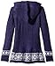 Derek Heart Big Girls' Cable-Knit Hoodie Sweater
