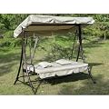 Luxus Loywe Hollywoodschaukel Gartenschaukel Creme LW10C