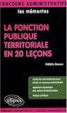 Revue Ellipses Marketing  / La fonction publique territoriale en 20 leçons