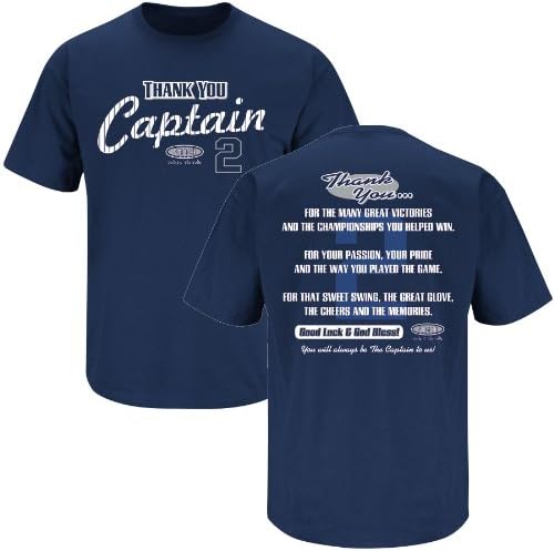 New York "Thanks Captain" Derek Jeter Retirement Salute T-Shirt (XXXL)