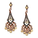Paris Dreams Topaz Hues Elongated Chandelier Earrings
