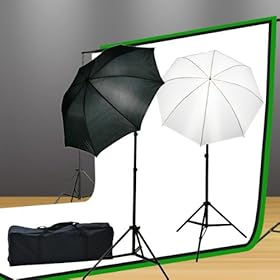 Fancierstudio Lighting Kit 800 Watt 3 x Muslin Backdrop 10'x20' Background Stand Light Kit By Fancierstudio FKZ05