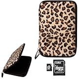 Maylong Mobility M290 VanGoddy Accessories Faux Fur (Leopard Print) Hard Protective Cover + 16GB Micro SD Card with Adaptor