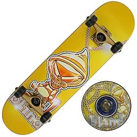 Blind Reaper Iced Out Gold Mini Complete Skateboard - 7.0 in. x 28.0 in. by 