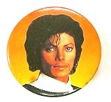 Michael Jackson-Vintage Original 1980's Button!!~ Rare LARGE Button!!~ Approx 2.25"