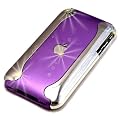 "Chrome" Luxurious Purple Soft Touch Rubberized Hard Case for iPhone 3G / 3Gs. Unique 2-piece Skin / Case / Shell / Cover for iPhone 3G / 3Gs