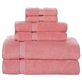 Contemporary Home 6-pc. Towel Set - Pouf of Pink