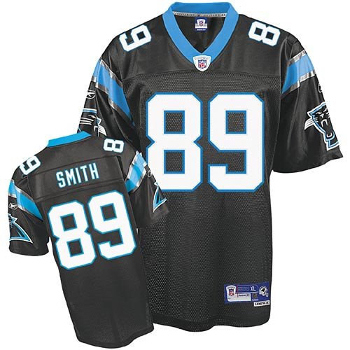 Steve Smith Black Reebok NFL Premier Carolina Panthers Jersey - XX-Large