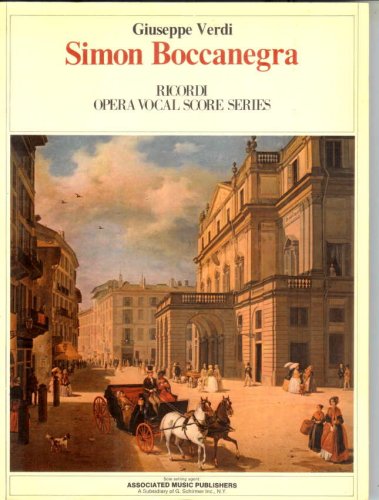 Simon Boccanegra (Ricordi Opera Vocal Score Series)
