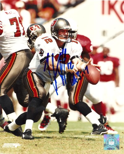 TRENT DILFER,TAMPA BAY BUCCANEERS,BUCS,FRESNO STATE,SIGNED,AUTOGRAPHED,8X10 PHOTO,COA, RARE HARD PHOTO TO FIND