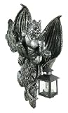 Guardian Gargoyle Wall Hanging Lantern Candle Holder