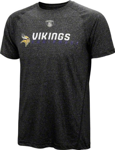Minnesota Vikings Youth Heathered Black Speedwick Performance T-Shirt