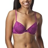 Xhilaration® Juniors Microfiber Push-Up Plunge Lace Bra - Purple