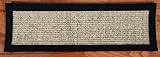 IMAGE OF Sisal Stair Treads - Desert/Black (13) PLUS Tape