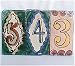 Mexican House Number Tiles Set Of 3
