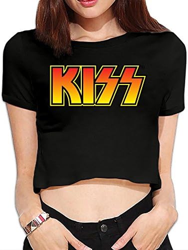 Women's Kiss Logo Navel T Shirts