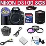 NikonD3100+Sigma18-200mmLens+8GBMemory