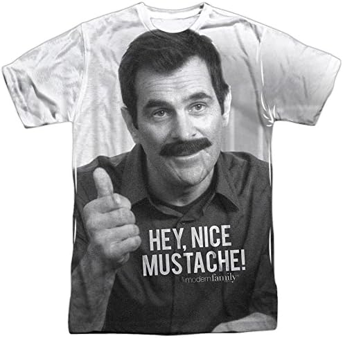 Modern Family TV Series Philism Nice Mustache Adult Front Print T-Shirt Large