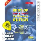 Zoom Produkt-Bild: Best of Rock & Pop for Classical Guitar Vol.2 inkl. Plektrum - 8 Hits von BRYAN ADAMS, BOB MARLEY, METALLICA u.a. arrangiert f&uuml;r Konzertgitarre als Solofassung (Noten/Tabulatur) und mit Begleitakkorden zum Mitsingen (broschiert) von Beat Scherler (Noten/Sheetmusic)