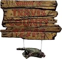 Texas Chainsaw Massacre Welcome to Travis County Sign Halloween Prop