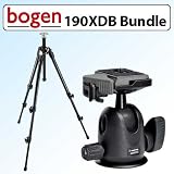 compact-monopod Manfrotto 190XDB 3 Section Aluminum Tripod & Manfrotto 486RC2 Compact Ball Head with RC2 Rapid Connect System & Bonus Monopod