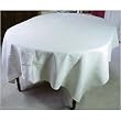 Matelasse Sampler Lettering Heavy Ecru Tablecloth or Throw 110 inches