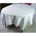 Matelasse Sampler Lettering Heavy Ecru Tablecloth or Throw 110 inches