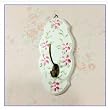 Shabby Chic Handpainted Rose Wood Coat/Cloth Hook