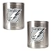 Tampa Bay Lightning NHL 2pc Stainless Steel Can Holder Set- Primary Logo by Great American Products