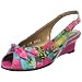 Icon Women's Lena-2 Peep Toe Sling Back Wedge