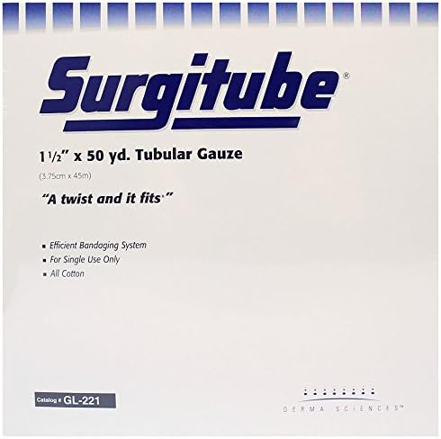 Surgitube GL221 - 50 Yard - 1 1/2" Hands, Wrists, Feet (White) - Size 3