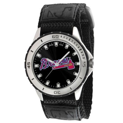 Game Time Men's MLB-VET-ATL Veteran Custom Atlanta Braves Veteran Series Watch