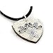 White Leather Pendant With Crossing Swords