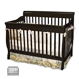 DELA III 3-IN-1 CONVERTIBLE CRIB - ANTIQUE BLACK by