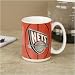 New Jersey Nets Cups, Mugs & Shots : New Jersey Nets Pewter Logo Basketball Coffee Mug