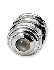 Sterling Silver Reflections Moonstone Bead