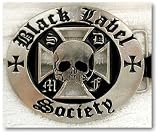 Black Label Society BLS Zakk Wylde Logo Metal Belt Buckle
