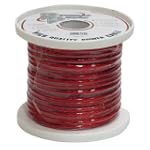 Pyramid RPR825 8 Gauge Clear Red Power Wire 25 Feet OFC