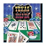 Texas Hold 'Em Paper Beverage Napkins (16 count)