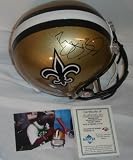 Reggie Bush Autographed/Hand Signed New Orleans Saints Full Size Deluxe Replica Helmet